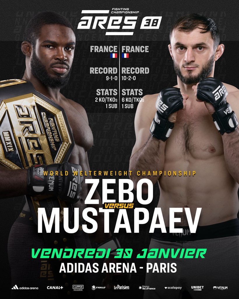 ARES 38 : Zébo vs Mustapaev