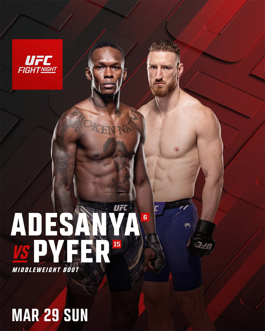 UFC Fight Night 271 : Adesanya vs Pyfer